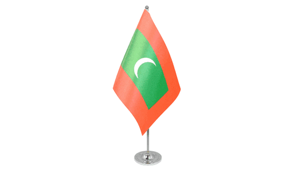 Maldives Satin Table Flag